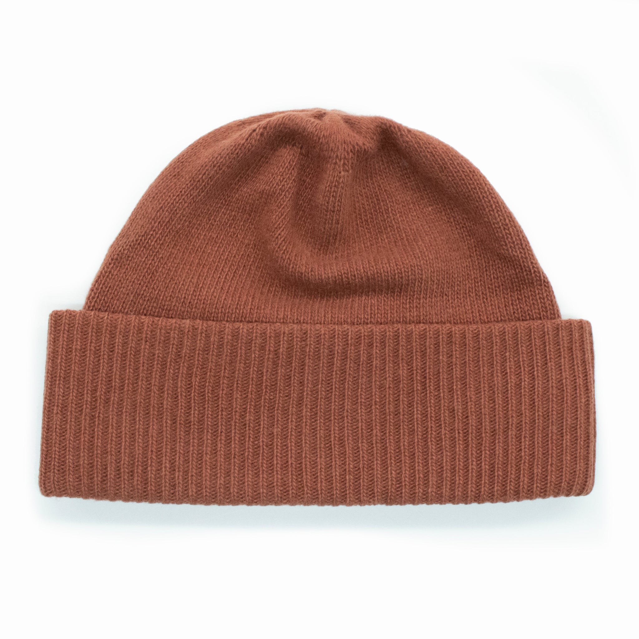 CASHMERE BEANIE HAT WITH RIBBED CUFF-4