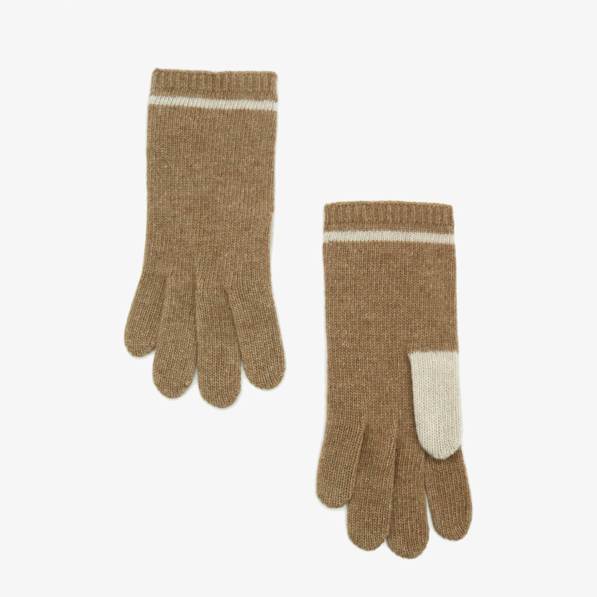 CASHMERE COLOR BLOCK GLOVES-1
